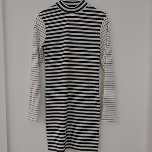 Nobody's Child White & Black Striped Dress